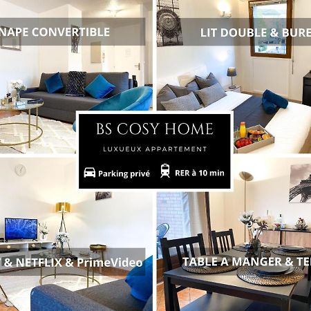 Luxueux Appartement Evry Centre - Parking - Rer A 10 Min Courcouronnes Exteriör bild