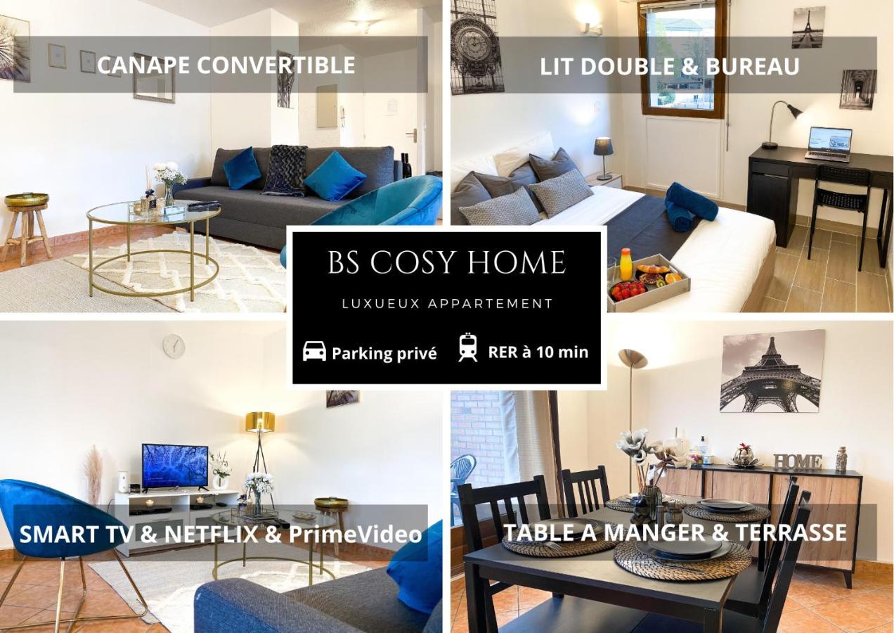 Luxueux Appartement Evry Centre - Parking - Rer A 10 Min Courcouronnes Exteriör bild